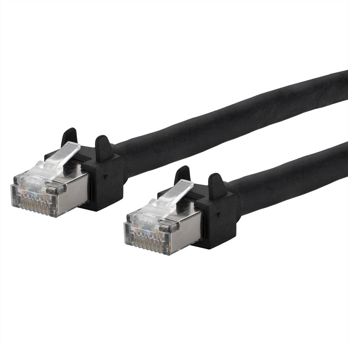 Metz Connect 13084F2000-E RJ45 sieťové káble, prepojovacie káble CAT 5e S/UTP 2.00 m čierna možno použiť pre vlečenie, k-0