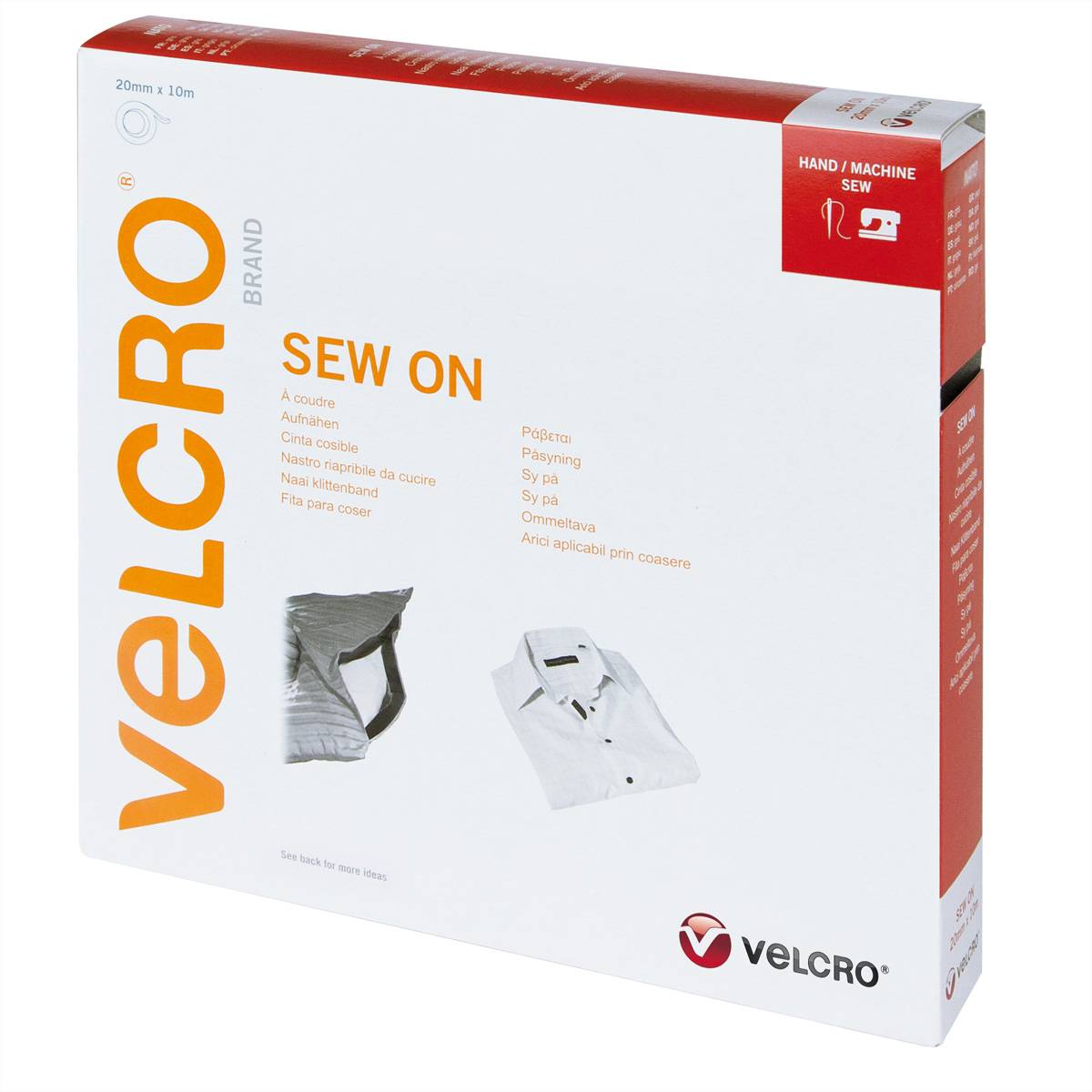 VELCRO VEL-EC60280, Khaki, 20 mm, 10 m, 1 St&uuml;ck(e), Box Klittenband (l x b) 10 m x 20 mm Kaki 1 stuk(s)