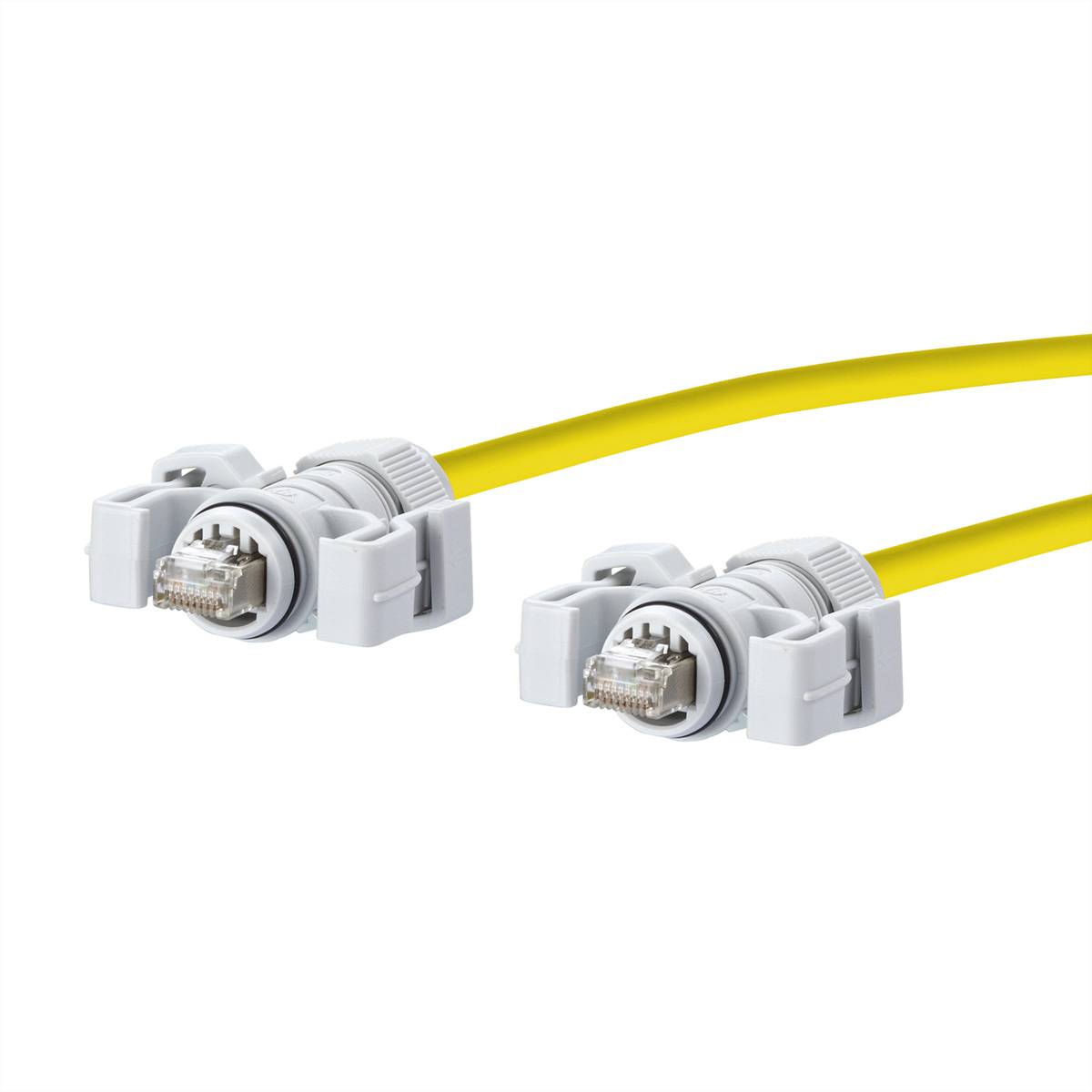 Metz Connect 141N113K13KA0 RJ45 sieťové káble, prepojovacie káble CAT 6 S/FTP 10.00 m žltá IP65, krytie PUR 1 ks-0