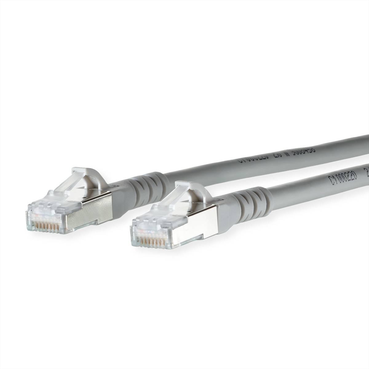 Metz Connect 1308450233-E RJ45 sieťové káble, prepojovacie káble CAT 6A S/FTP 0.20 m sivá dvojžilový tienený, bez halogé-0