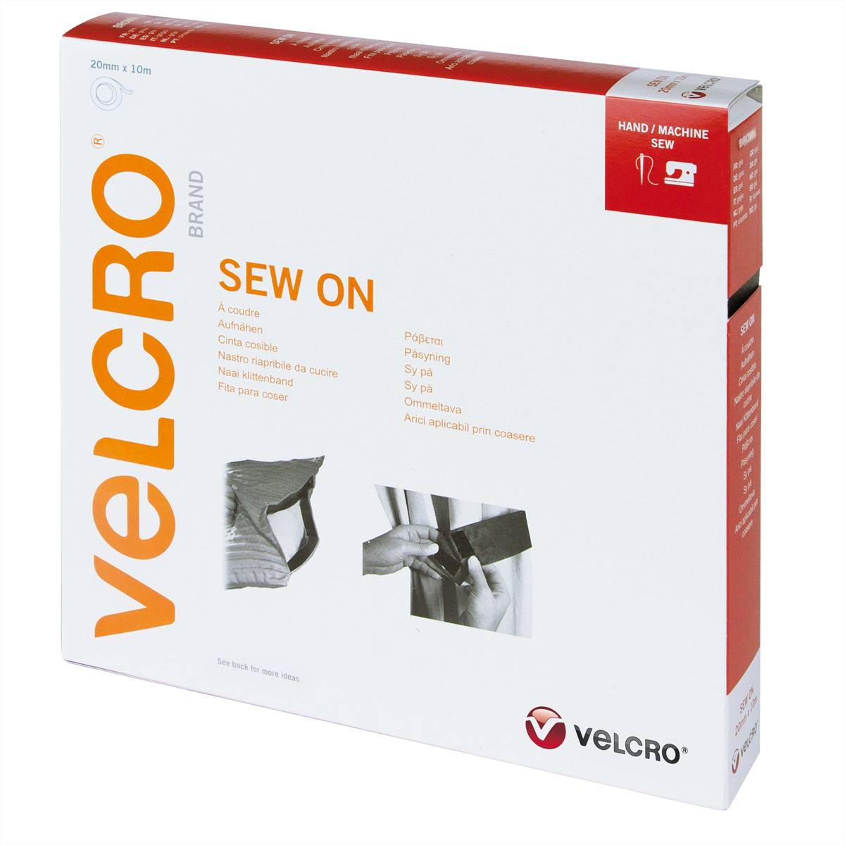 VELCRO VEL-EC60289, Braun, 20 mm, 10 m, 1 St&uuml;ck(e), Box Klittenband Bruin 1 stuk(s)