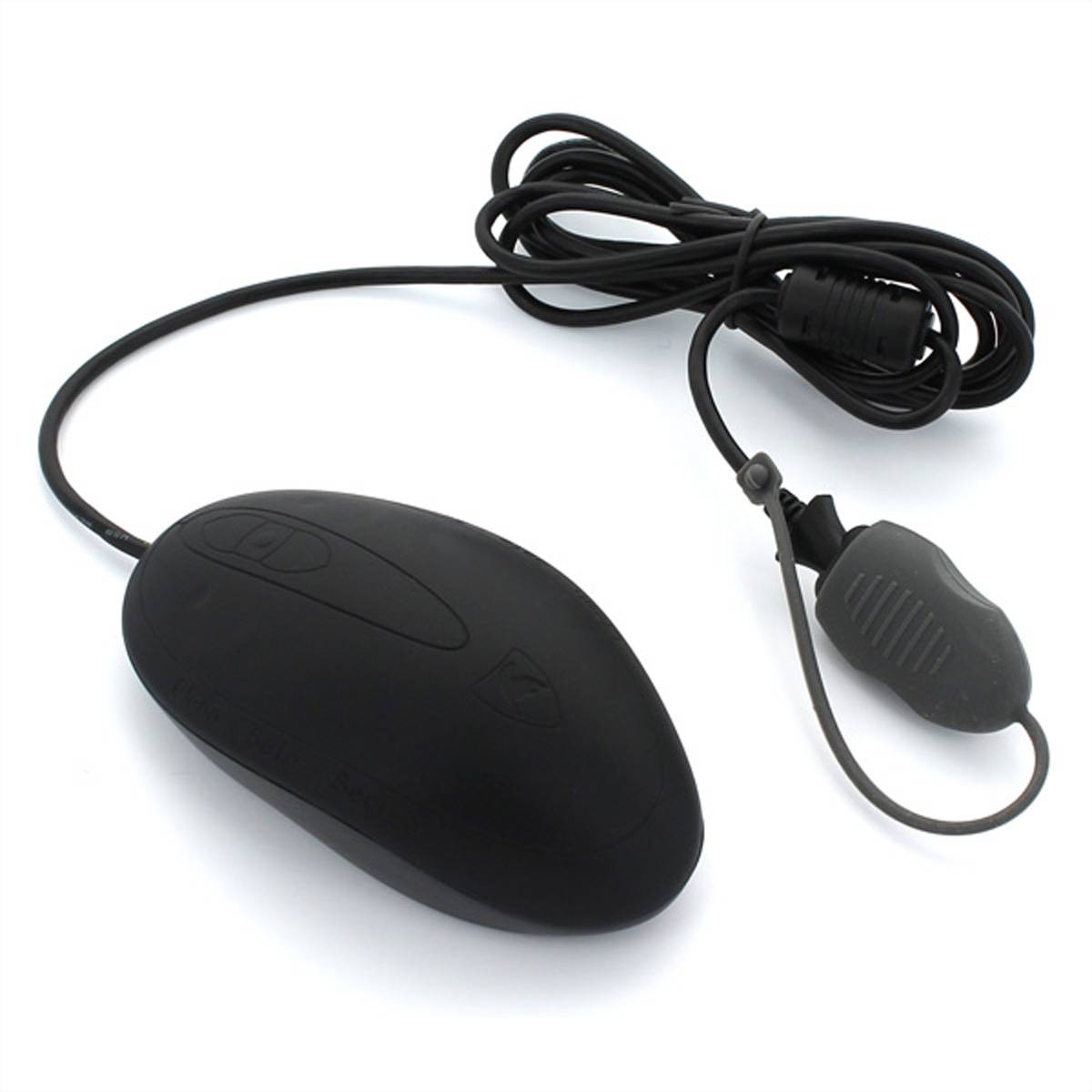 Sealshield SEAL SHIELD Scroll Wheel Mouse black SSM Muis Kabelgebonden Optisch Zwart 800 dpi Stof- en waterdicht (IP68)