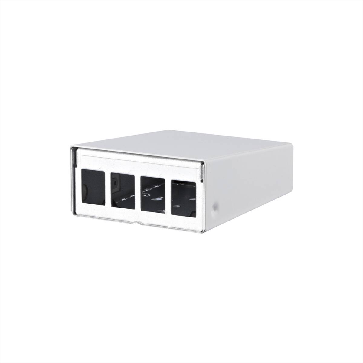 Metz Connect Keystone AP-Geh&auml;use 4 Port Zonder connectoren Wit
