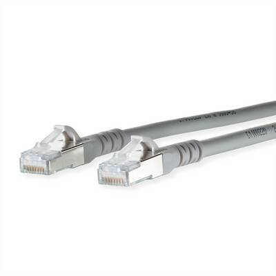 Metz Connect 1308454033-E RJ45 sieťové káble, prepojovacie káble CAT 6A S/FTP 4.00 m sivá dvojžilový tienený, bez halogé-0