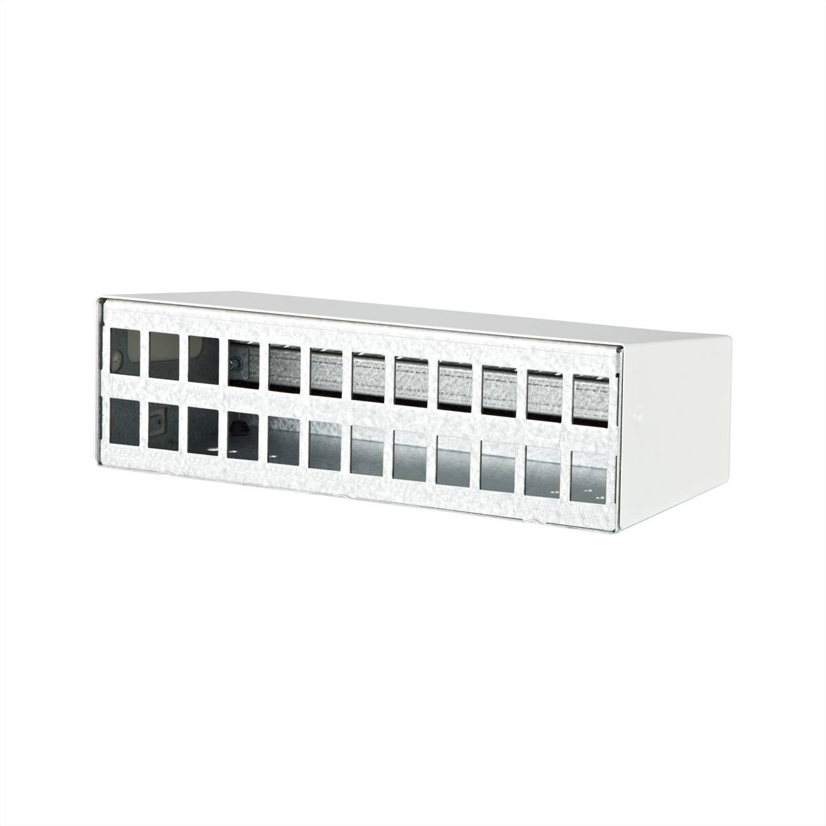Metz Connect Keystone AP-Geh&auml;use 24 Port Zonder connectoren Wit