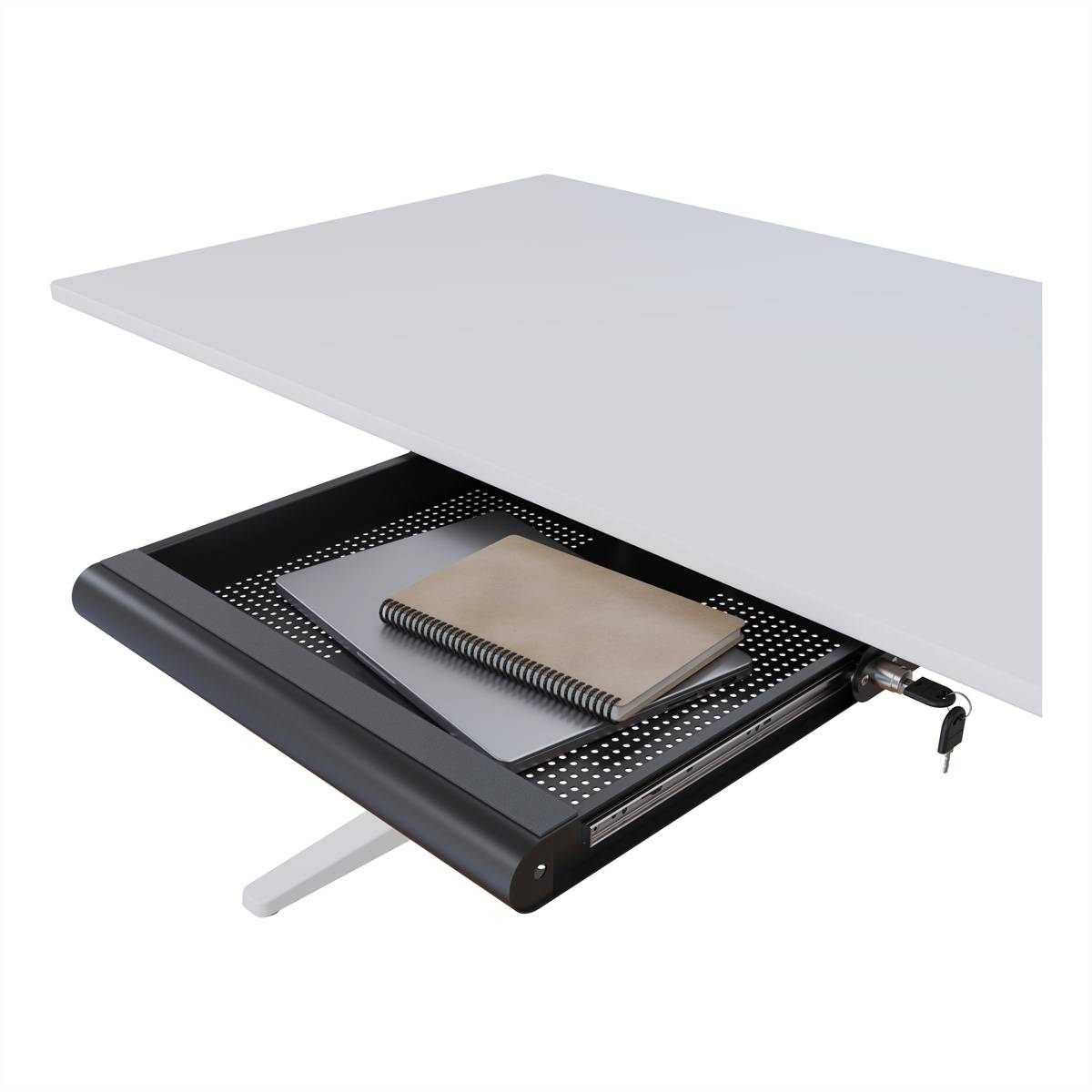 Dataflex DATAFLEX Addit Laptop Sicherheits-Schubl Zásuvka pod stôl čierna-2