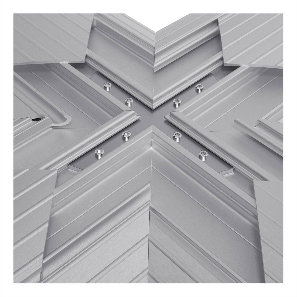 Dataflex Káblová lišta hliník strieborná (metalíza) (d x š x v) 260 x 260 x 20 mm 1 ks 31.472-2