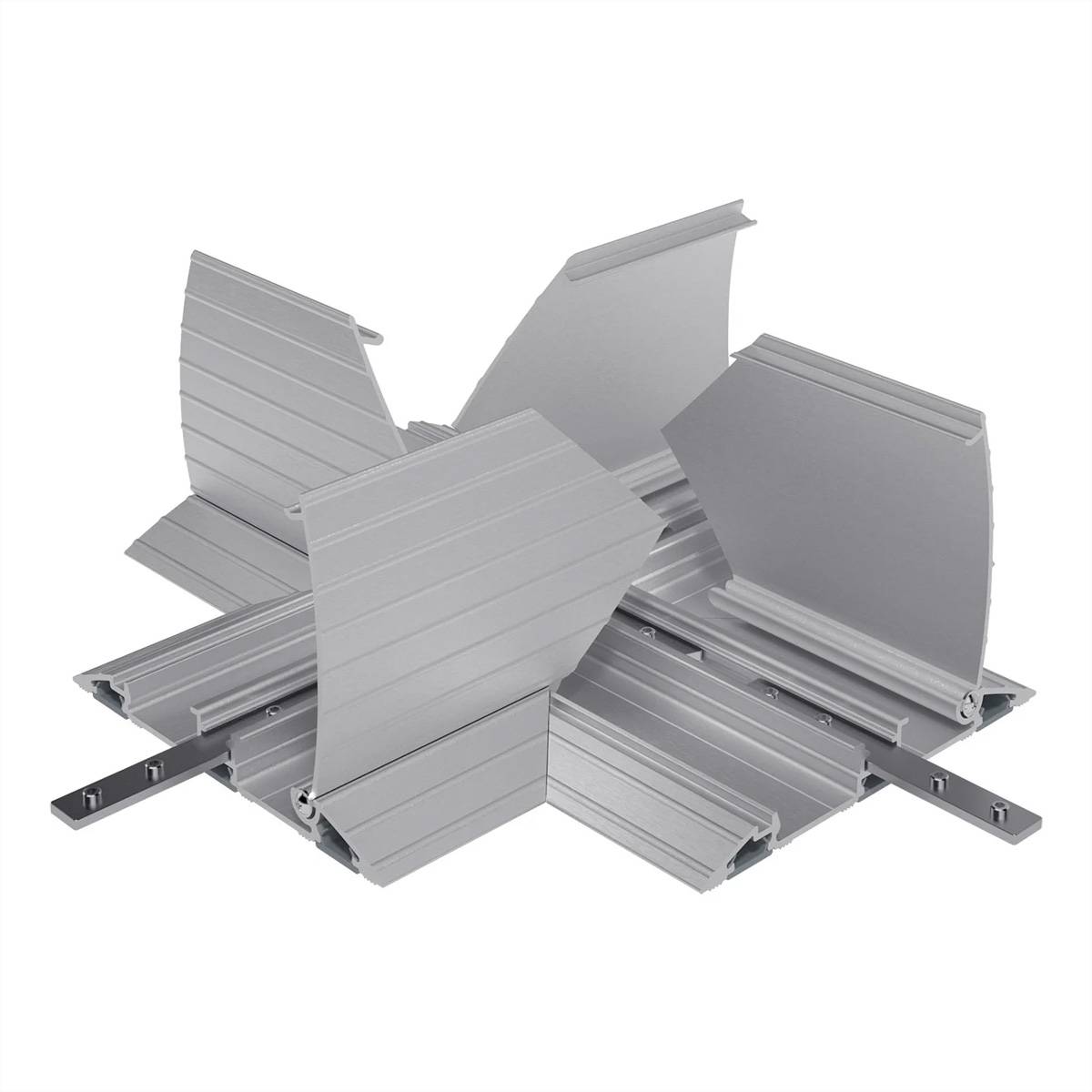 Dataflex Káblová lišta hliník strieborná (metalíza) (d x š x v) 260 x 260 x 20 mm 1 ks 31.472-3
