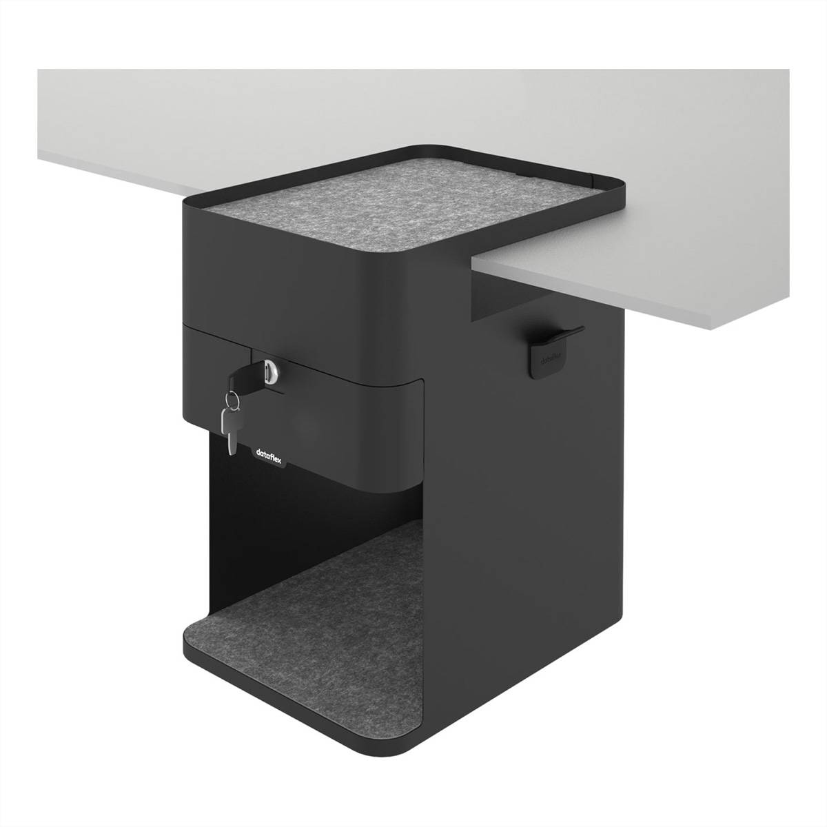 Dataflex Bento desktop locker, 503, sch Bureaulade Zwart