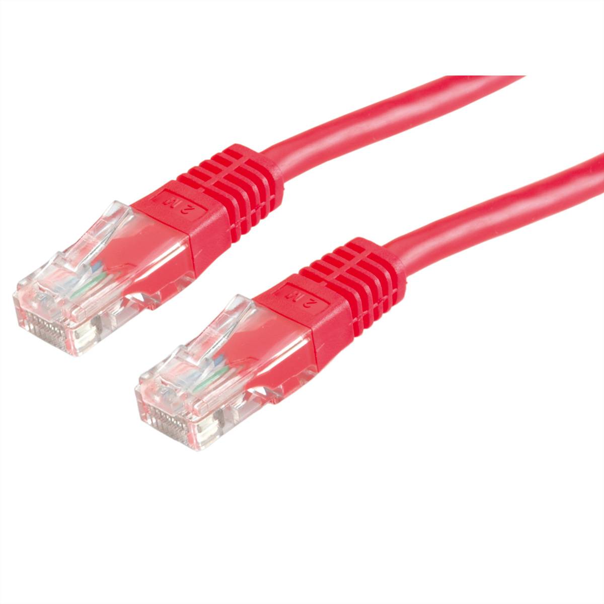 Secomp S1727 RJ45 sieťové káble, prepojovacie káble CAT 6 U/UTP 7.00 m červená (jasná) netienený 1 ks-0