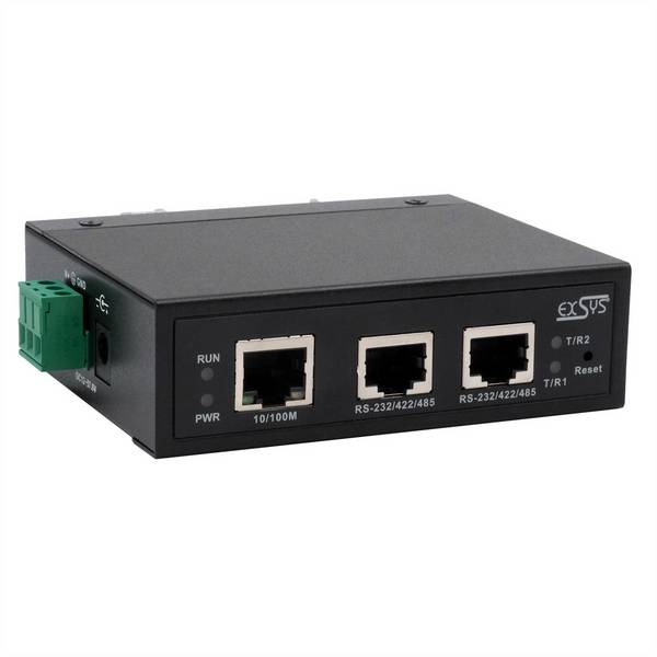 Exsys EXSYS EX-61002 Ethernet zu 2 x Seriell R sériový server pre konzoly
