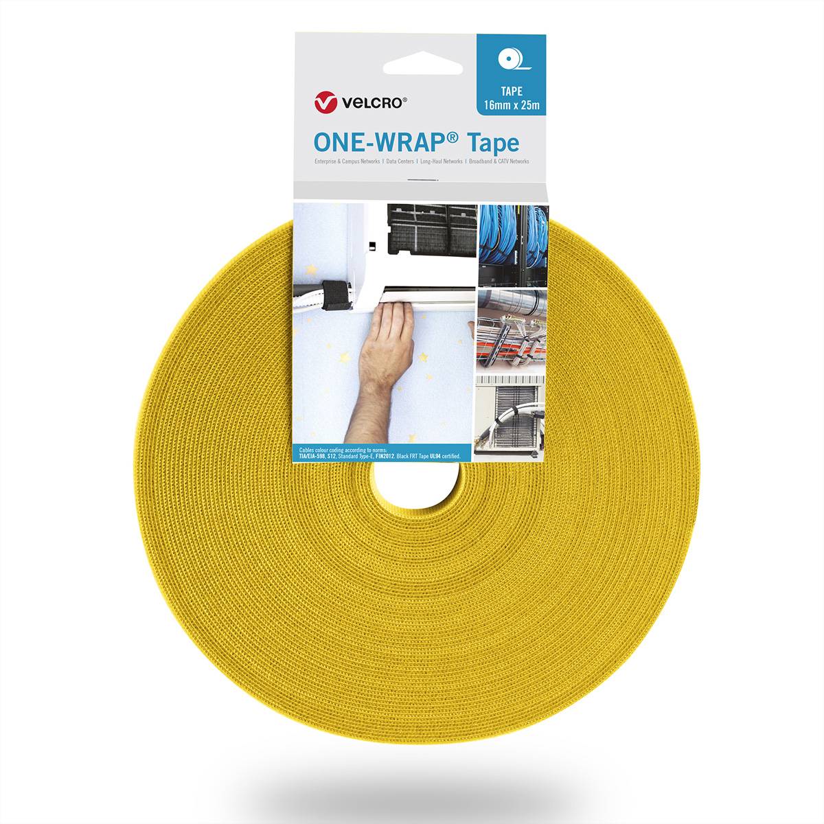 VELCRO Zubeh&ouml;r Kabel Klittenband Geel 1 stuk(s)