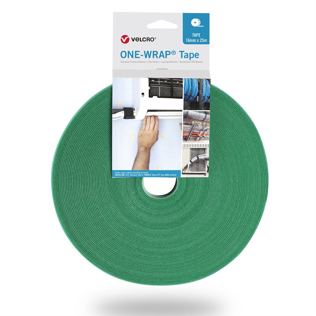 VELCRO Zubeh&ouml;r Kabel Klittenband Groen 1 stuk(s)