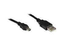 Good Connections USB kábel USB 2.0 USB-A zástrčka 0.03 m čierna guľatý 3310-AM03-1