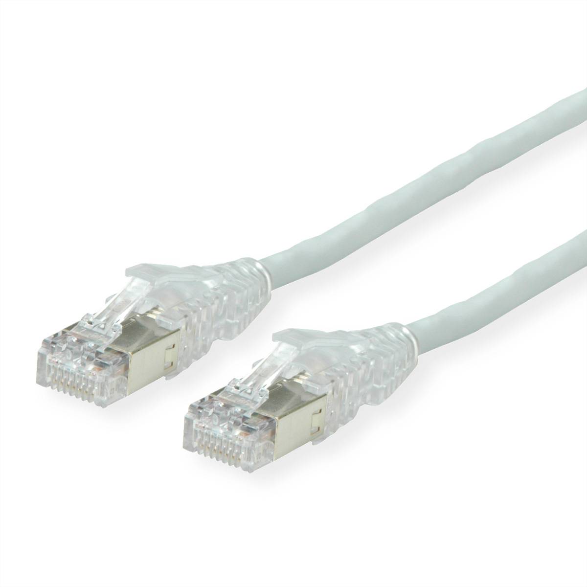 Secomp 21.05.0570 RJ45 sieťové káble, prepojovacie káble CAT 6A S/FTP 7.50 m sivá dvojžilový tienený, bez halogénov, sam-0