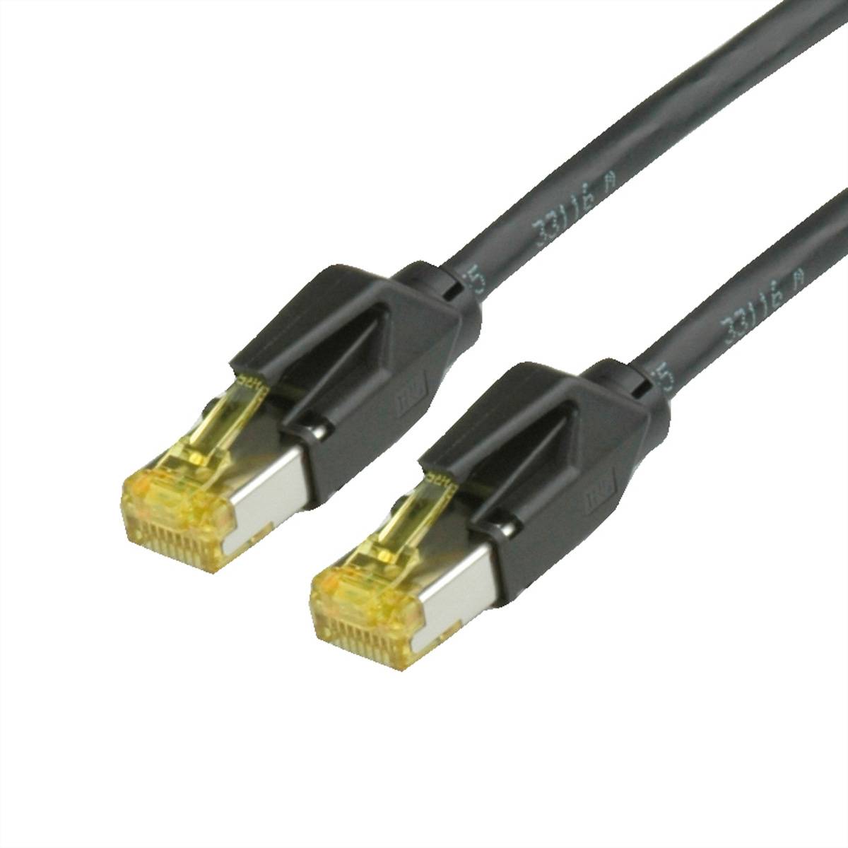 Secomp 21.05.9556 RJ45 sieťové káble, prepojovacie káble CAT 6A S/FTP 5.00 m čierna dvojžilový tienený, bez halogénov, s-0