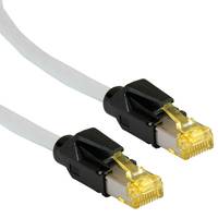 Secomp 21.05.9600 RJ45 sieťové káble, prepojovacie káble CAT 6A S/FTP 10.00 m sivá dvojžilový tienený, bez halogénov, sa-1