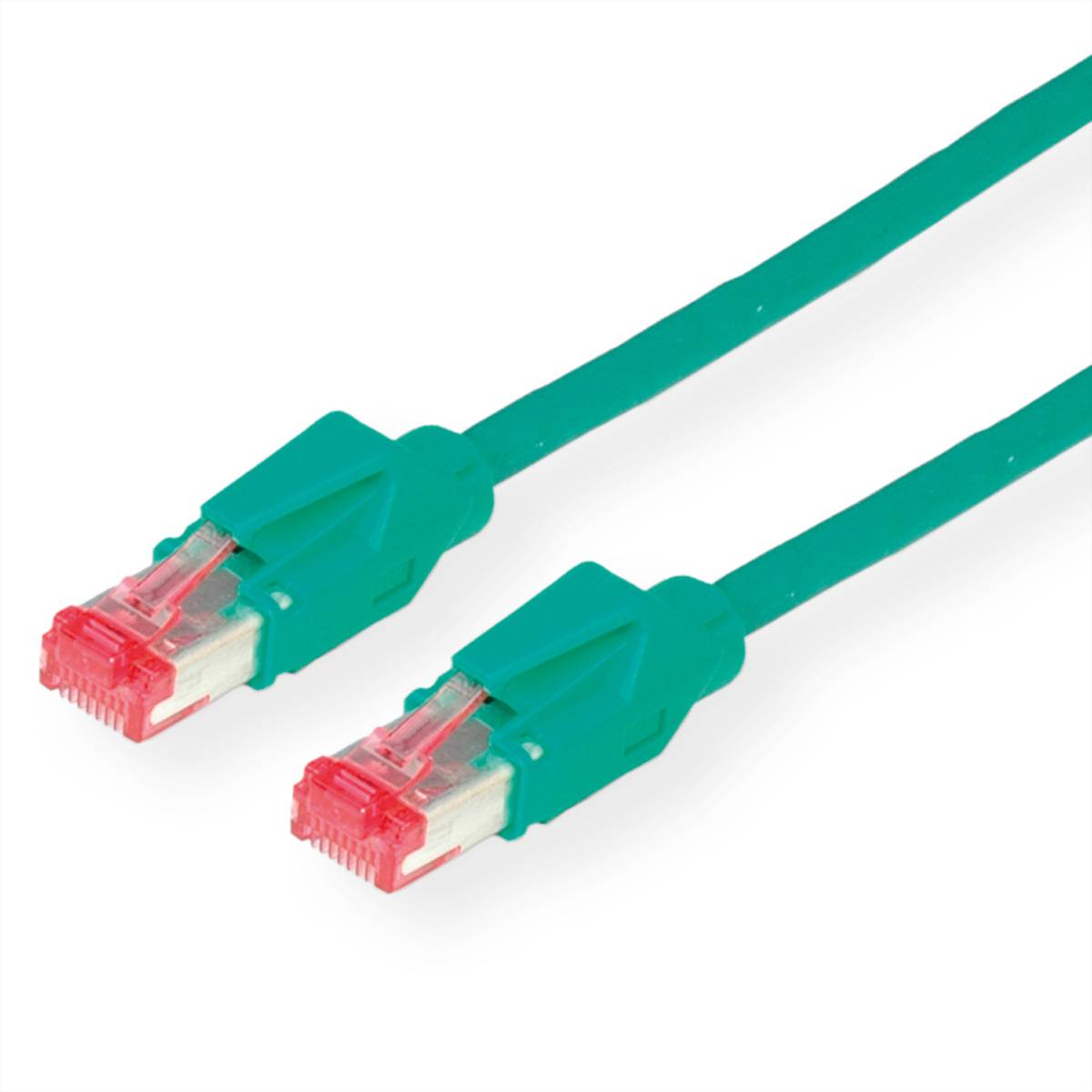 Secomp 21.05.0103 RJ45 sieťové káble, prepojovacie káble CAT 6 S/FTP 10.00 m zelená dvojžilový tienený, bez halogénov, s-0