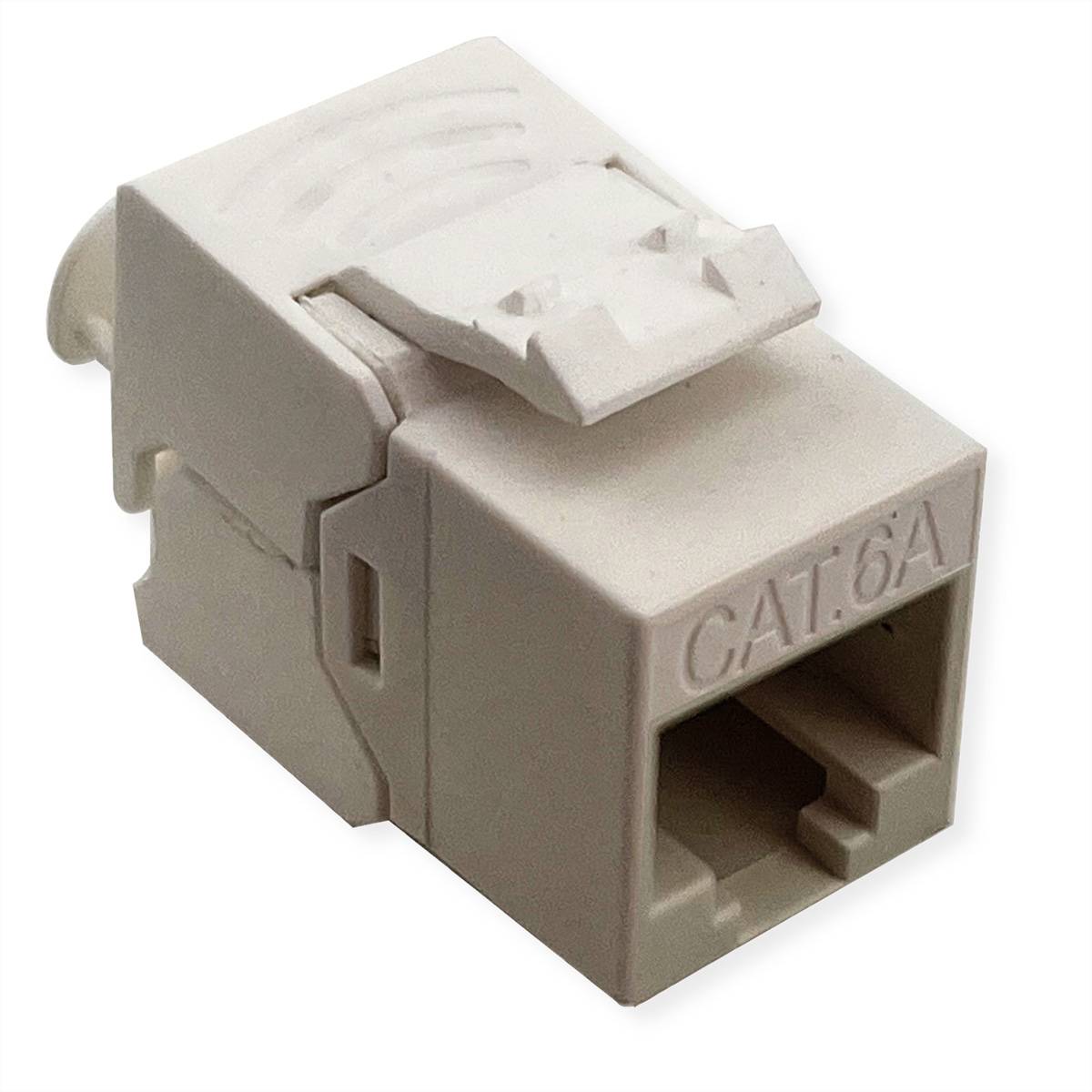 Roline Cat.6A (Class EA) Keystone, unges  Cat.6A (Class EA) Keystone, niet afgeschermd, zonder gereedschap, SLIM, extra kort, wit 26.11.0392 Wit 1