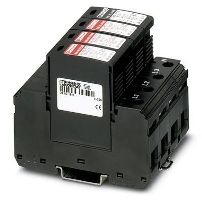 Viacpólová elektronická komponenta s viacerými ochrannými spínačmi, vhodná pre priemyselné aplikácie, značka PHOENIX.