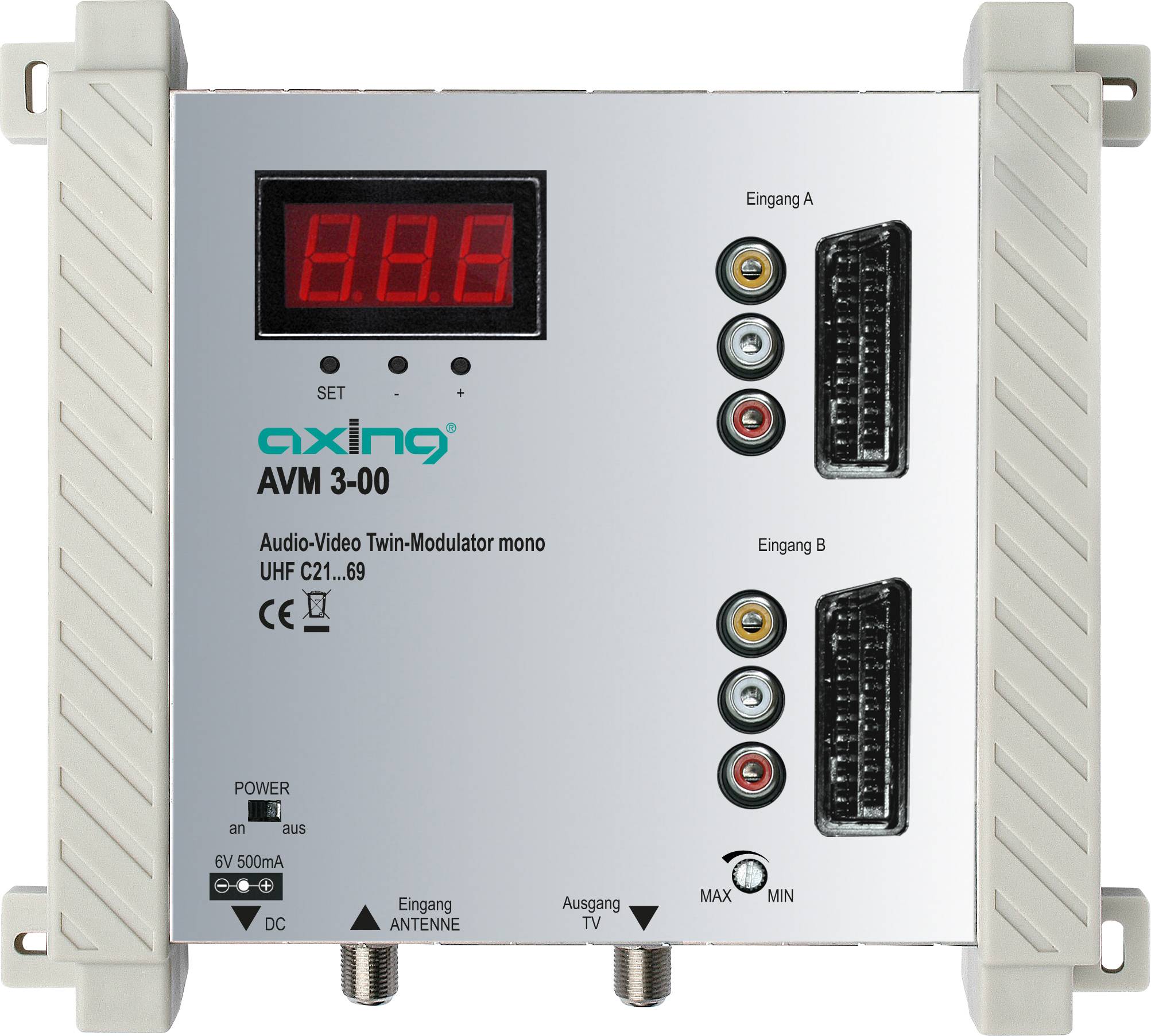 Axing AVM 3-00 TWIN AV-Modulator, Frequenzbereich: 470 - 862 MHz