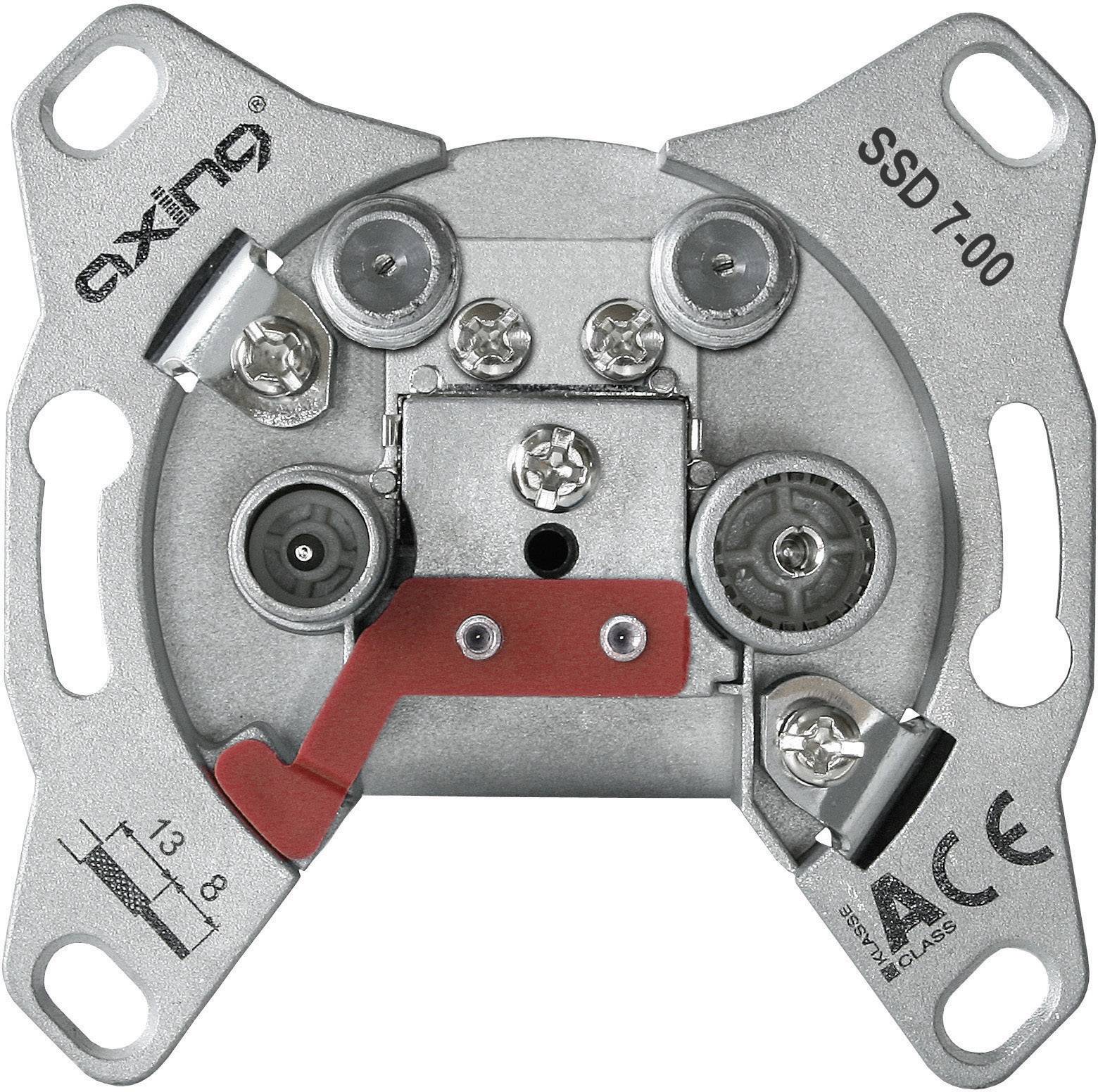 Axing SSD 7-00 Presa per antenna TV, Onde ultracorte, SAT, Twin Da incasso Presa per linea secondaria