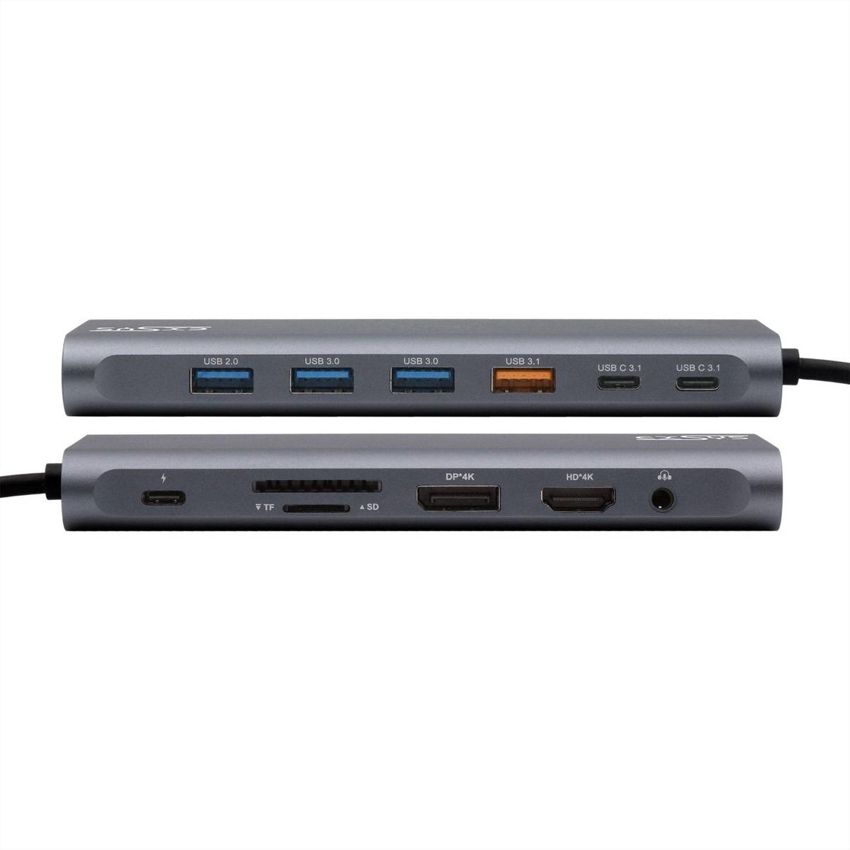 Exsys počítač prepojovací kábel EXSYS - USB C Dockingstation 14in1 für Notebook und MacBook-3