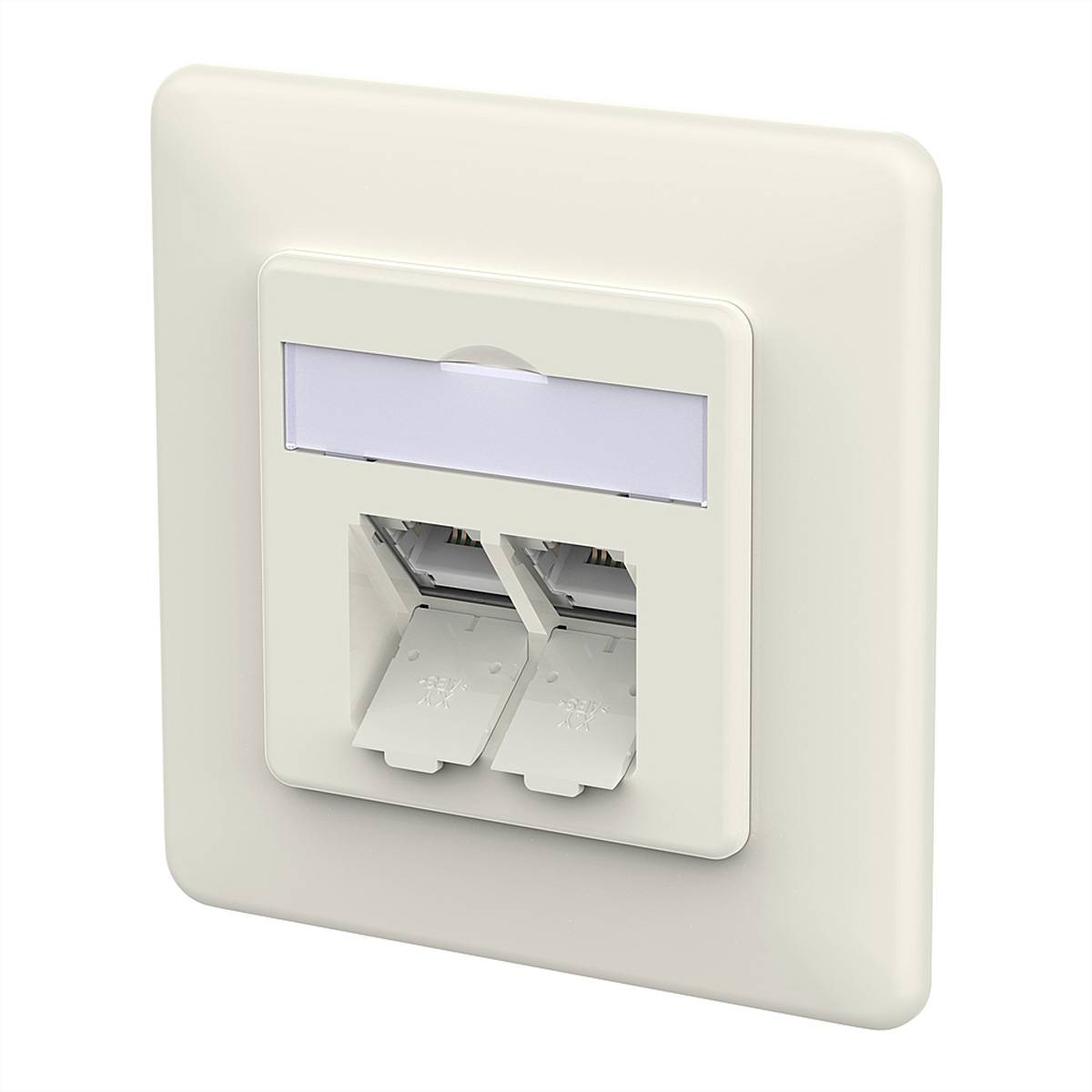 Metz Connect E-DAT C6A LSA++ Dose, 2 Por  130E381002-I stopcontact RJ-45 wit 130E381002-I Wit 1 stuk(s)