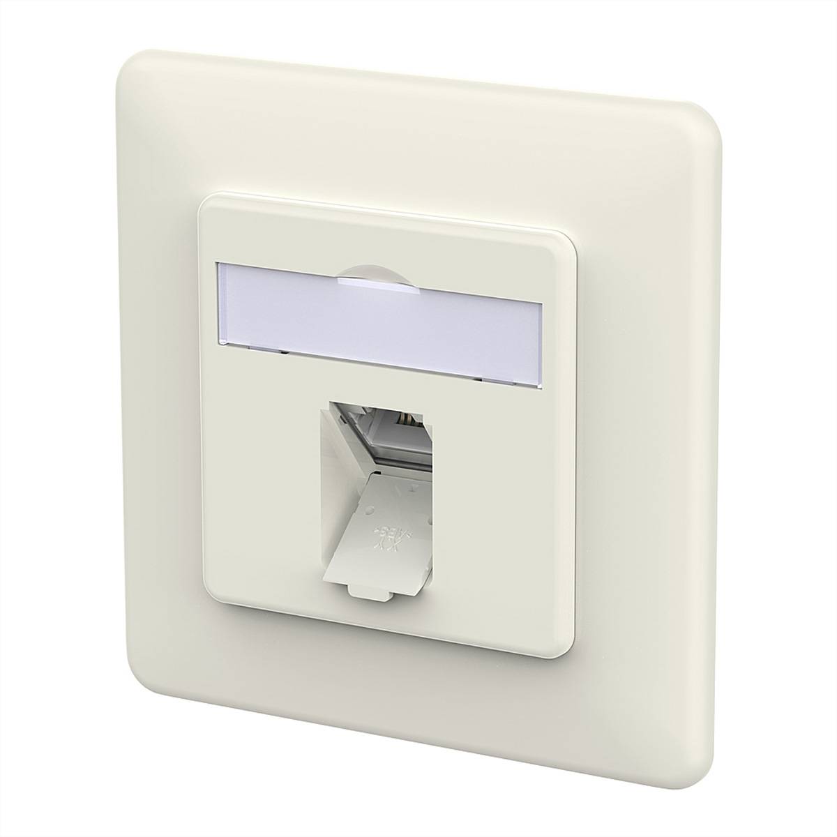 Metz Connect E-DAT C6A IDC Dose, 1 Port,  130D371002-I stopcontact RJ-45 wit 130D371002-I Wit 1 stuk(s)