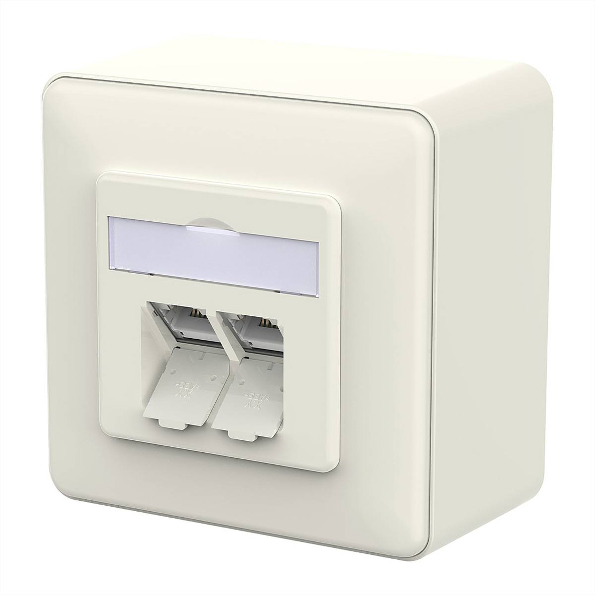 Metz Connect E-DAT C6A LSA++ Dose, 2 Por  130E380002-I stopcontact RJ-45 wit 130E380002-I Wit 1 stuk(s)