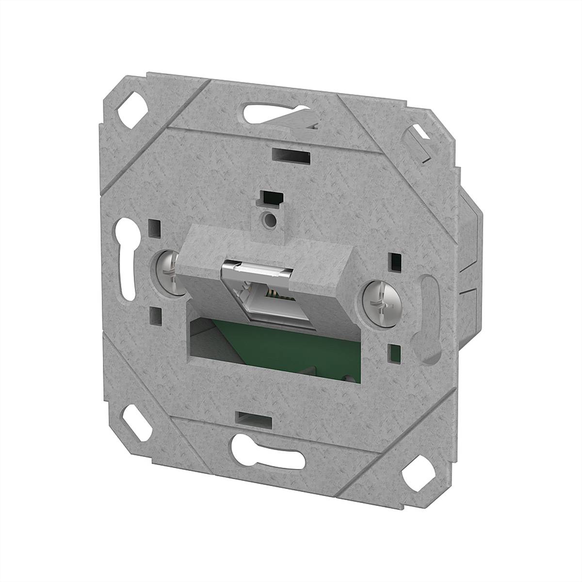 Metz Connect E-DAT C6A IDC Dose, 1 Port,  130D371200-I contactdoos RJ-45 metallic 130D371200-I Zilver (metallic) 1 stuk(s)