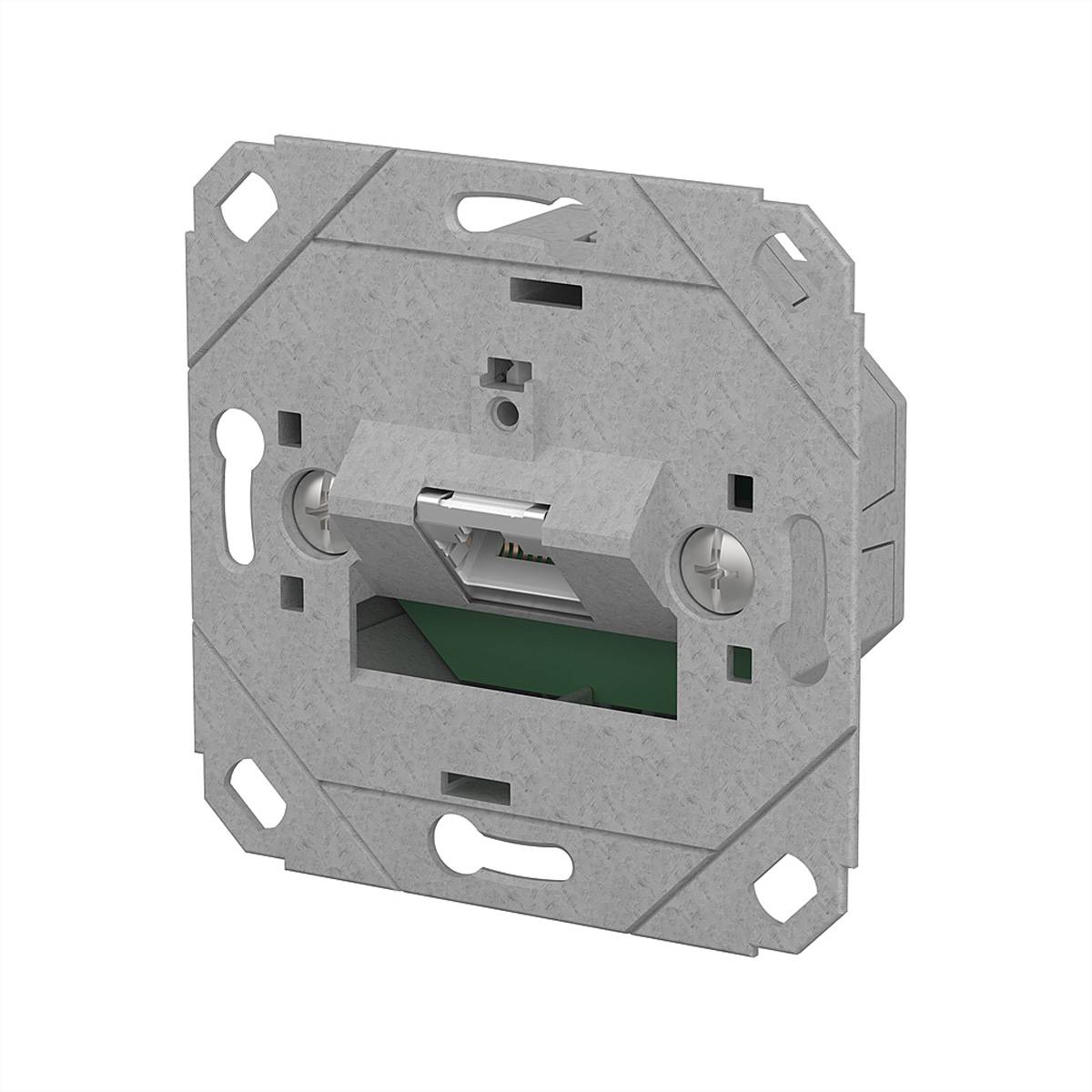 Metz Connect E-DAT C6A LSA++ Dose, 1 Por  130E371200-I contactdoos RJ-45 metallic 130E371200-I Zilver (metallic) 1 stuk(s)