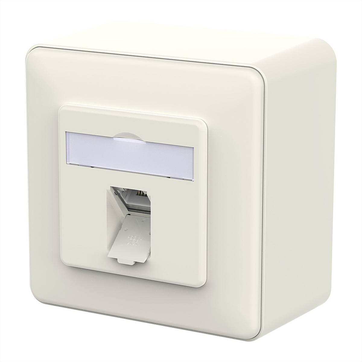 Metz Connect E-DAT C6A LSA++ Dose, 1 Por  130E370002-I stopcontact RJ-45 wit 130E370002-I Wit 1 stuk(s)