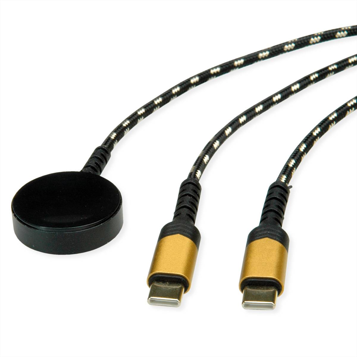 Roline USB Split-Ladekabel, bis 60W + La Universeel kleefpad