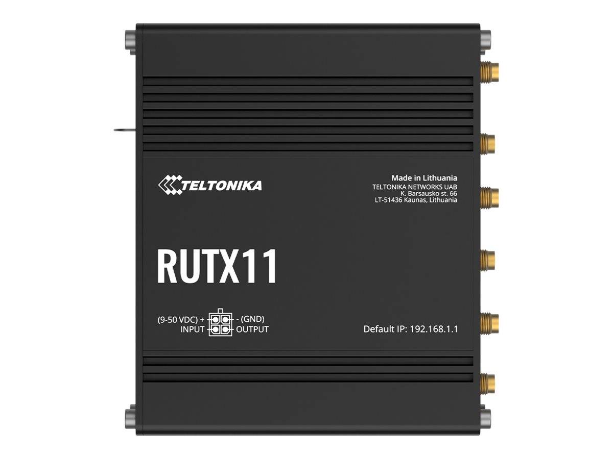 Teltonika RUTX11 - Wireless Router - WWAN 4-Port-Switch Router