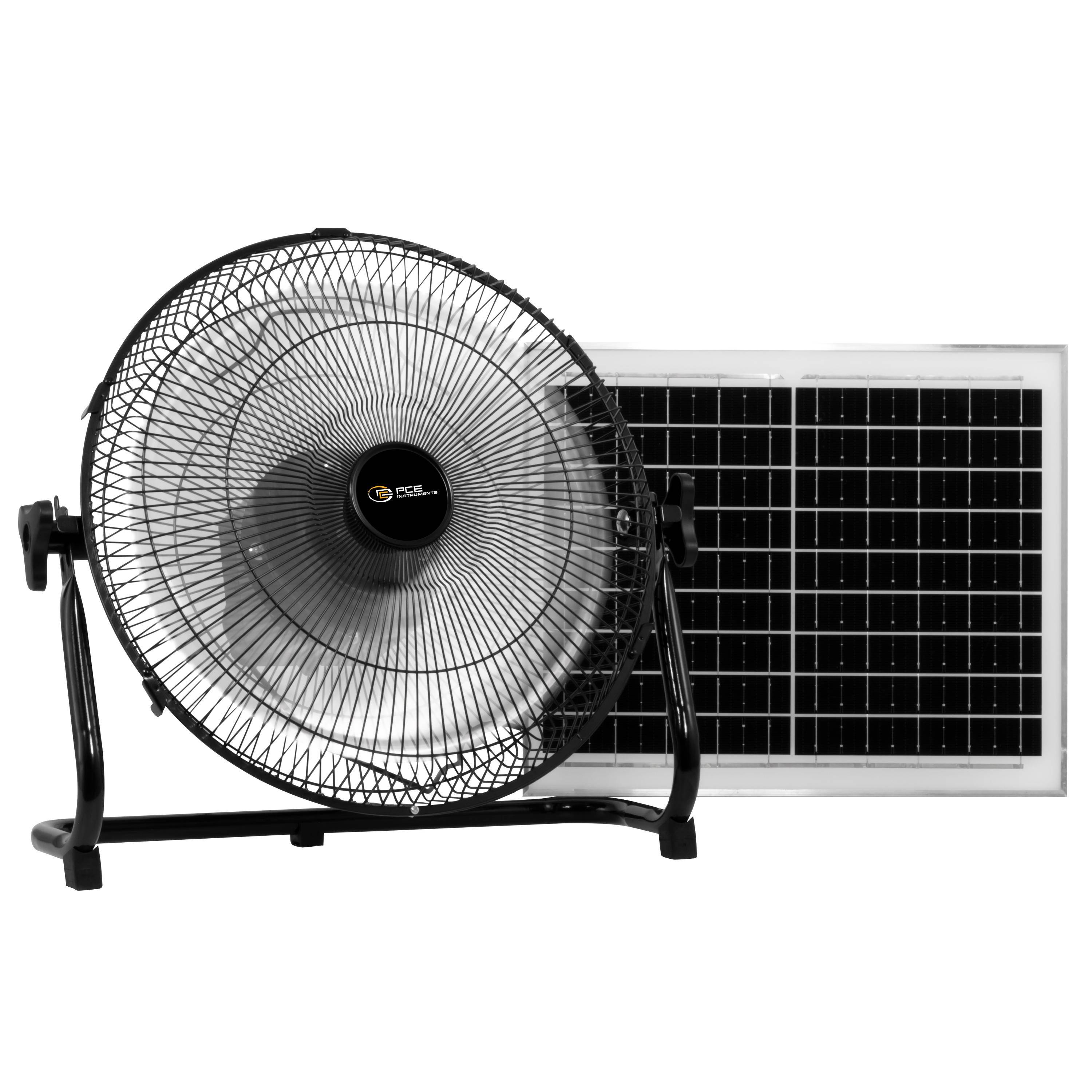PCE Instruments PCE-SV 10 Vloerventilator 10 W (&Oslash; x h) 350 mm x 395 mm Zwart Werkt ook op batterijen, Met accu