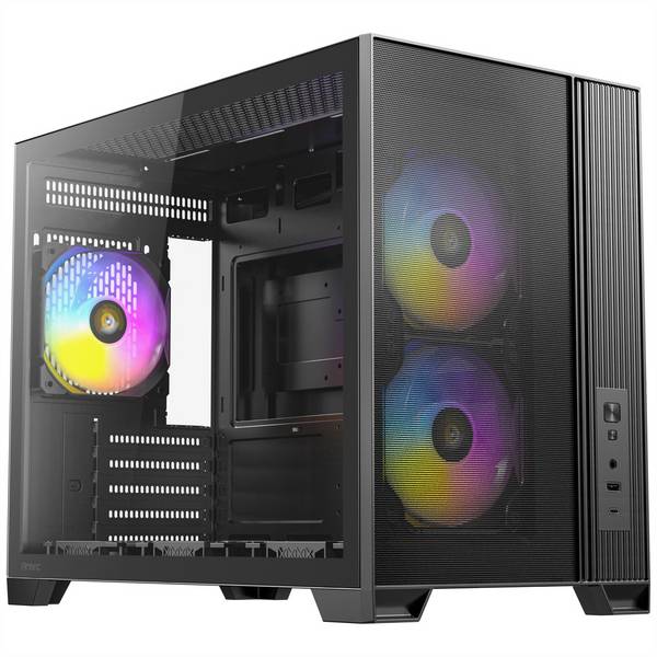 Antec ANTEC FLUX M ATX/Micro-ATX/ITX Midi Towe micro tower PC skrinka čierna
