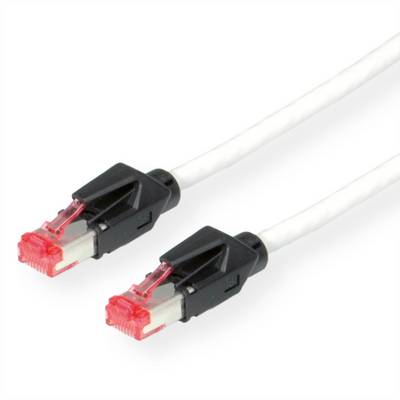Secomp 21.05.0010 RJ45 sieťové káble, prepojovacie káble CAT 6 S/FTP 1.00 m sivá dvojžilový tienený, bez halogénov, samo-0