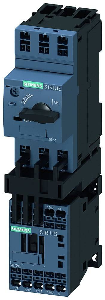 Siemens 3RA2110-4AE18-1AP0 3RA21104AE181AP0 priamy štartér Výkon motora pri 400 V 7.5 kW 690 V Menovitý prúd 15.5 A