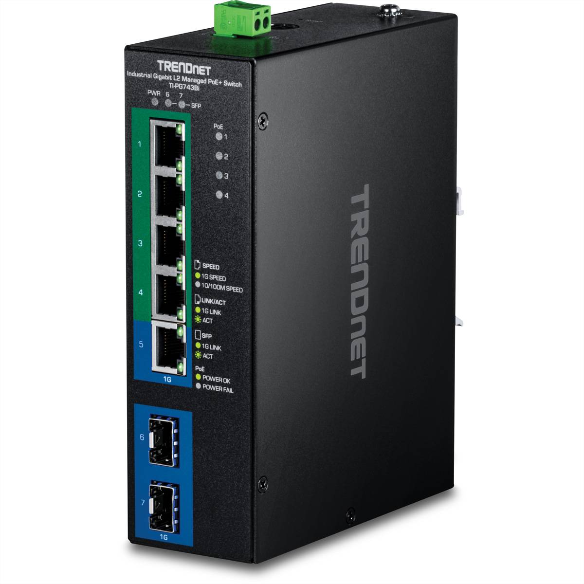 TrendNet TI-PG743Bi  - Industrial L2 - Switch - 1 Gbps Netwerk switch 10 / 100 / 1000 MBit/s