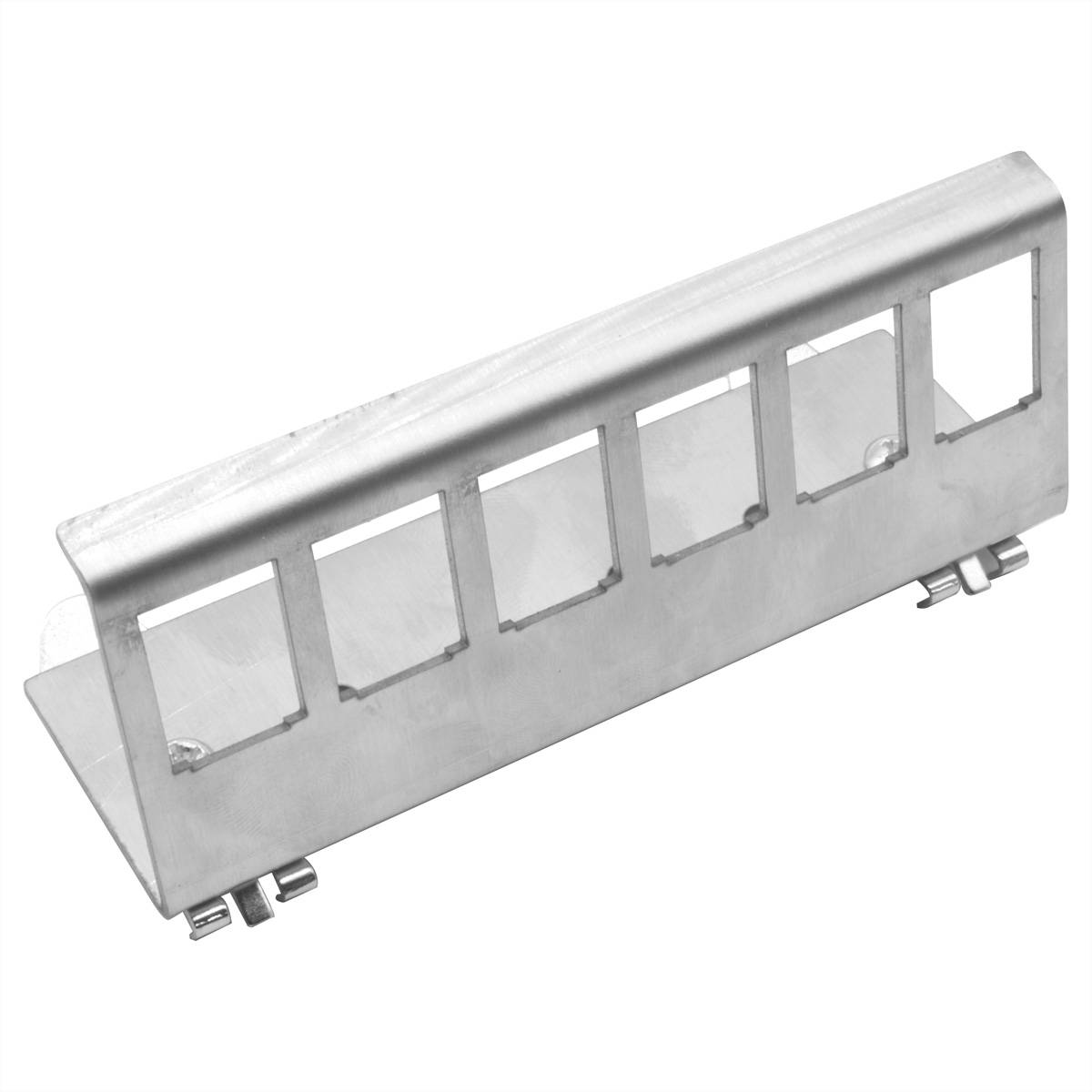 Value Hutschienen-Adapter unbest&uuml;ckt, f&uuml; DIN-rail DIN-railadapter niet uitgerust, voor zes Keystone-modules en -koppelingen... 21.99.3012 Aluminium