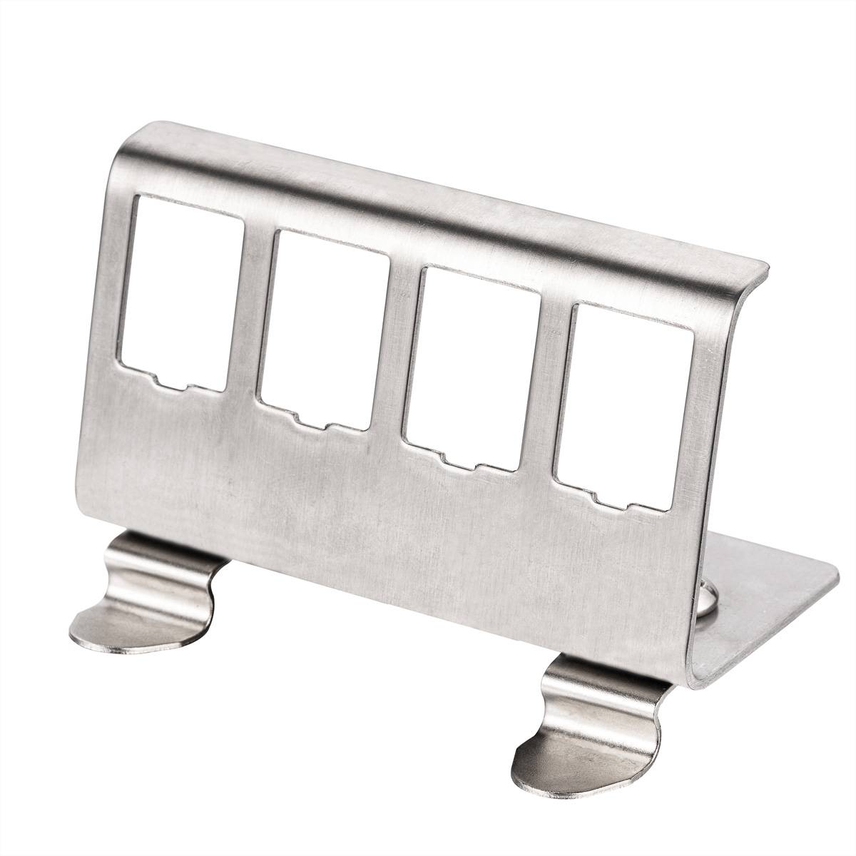 Roline Hutschienen-Adapter unbest&uuml;ckt, f DIN-rail DIN-railadapter niet uitgerust, voor vier Keystone-modules en -koppelingen... 21.13.1316 Zilver