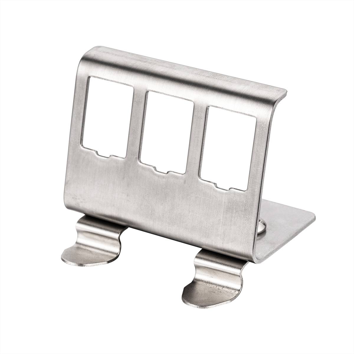 Roline Hutschienen-Adapter unbest&uuml;ckt, f DIN-rail DIN-railadapter niet uitgerust, voor drie Keystone-modules en -koppelingen... 21.13.1315 Zilver