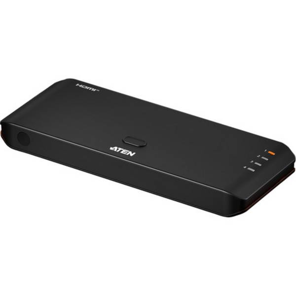 ATEN ATEN VS4841 4-Port True 4K HDMI Switch  Prepínač HDMI so stavovými LED, s HD audio portami, možnosť 3D prehrávania, možné spínať jednotlivo, s diaľkovým ovládaním, pripravené pre Ultra HD