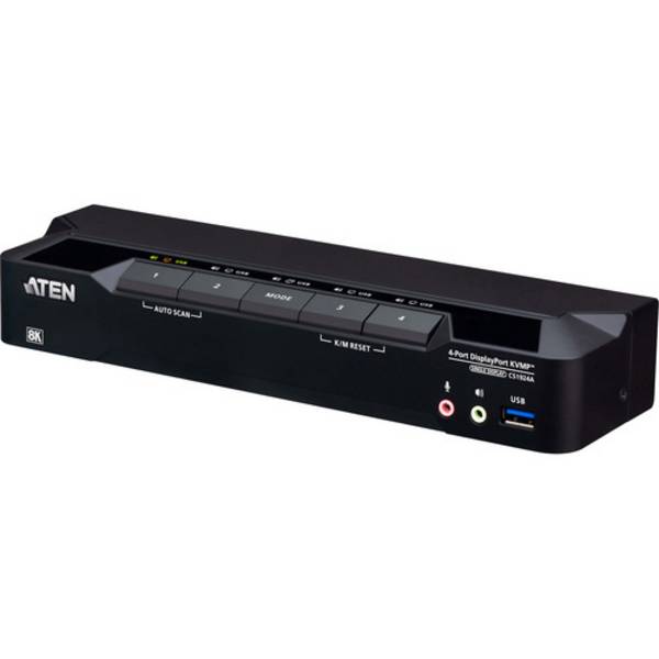 ATEN ATEN CS1924A 4-Port USB 3.0 8K DisplayPo  prepínač KVM  DisplayPort  7680 x 4320 Pixel
