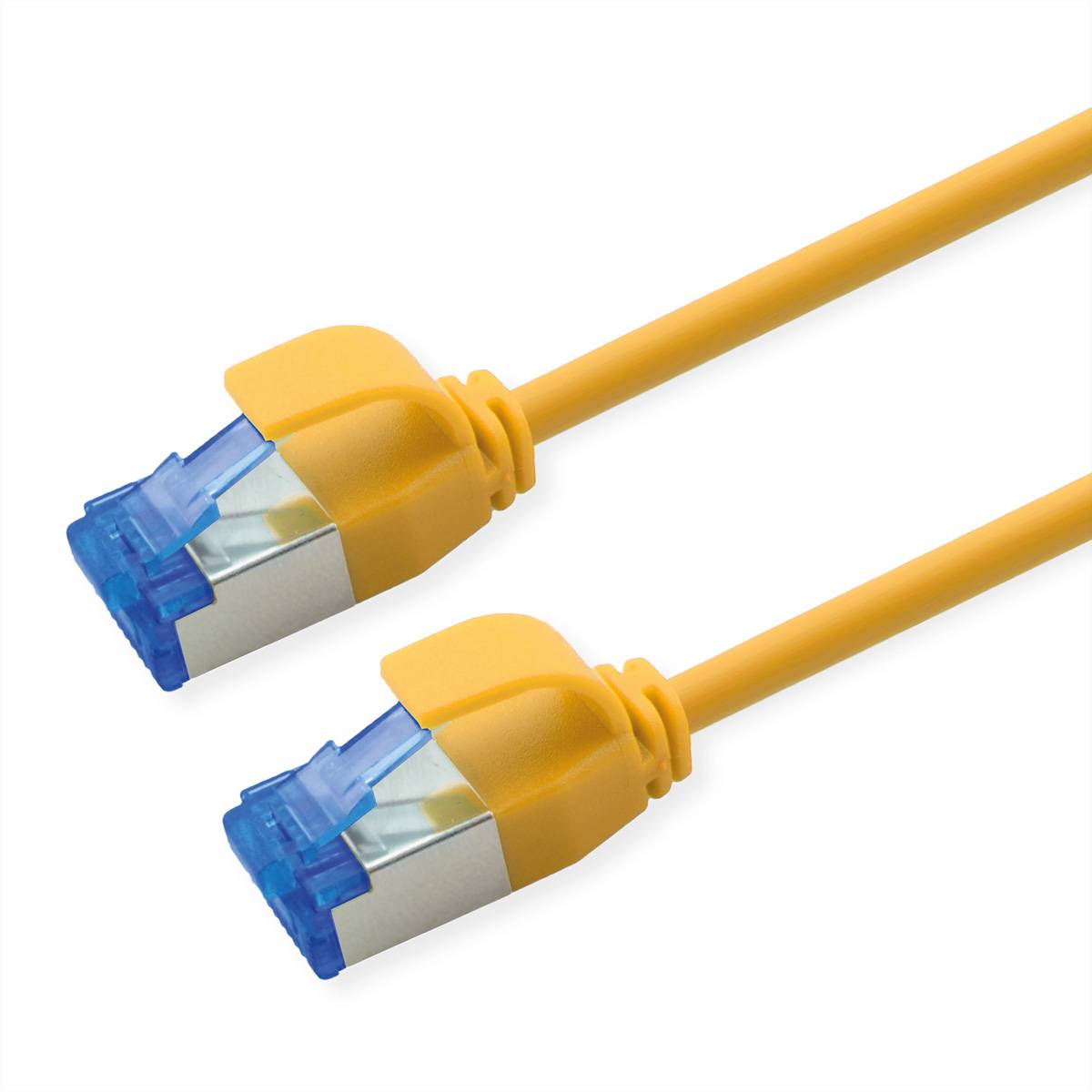 Roline 21.15.4323 RJ45 sieťové káble, prepojovacie káble CAT 6A S/FTP 3.00 m žltá flexibilný, bez halogénov, samozhášavý-0