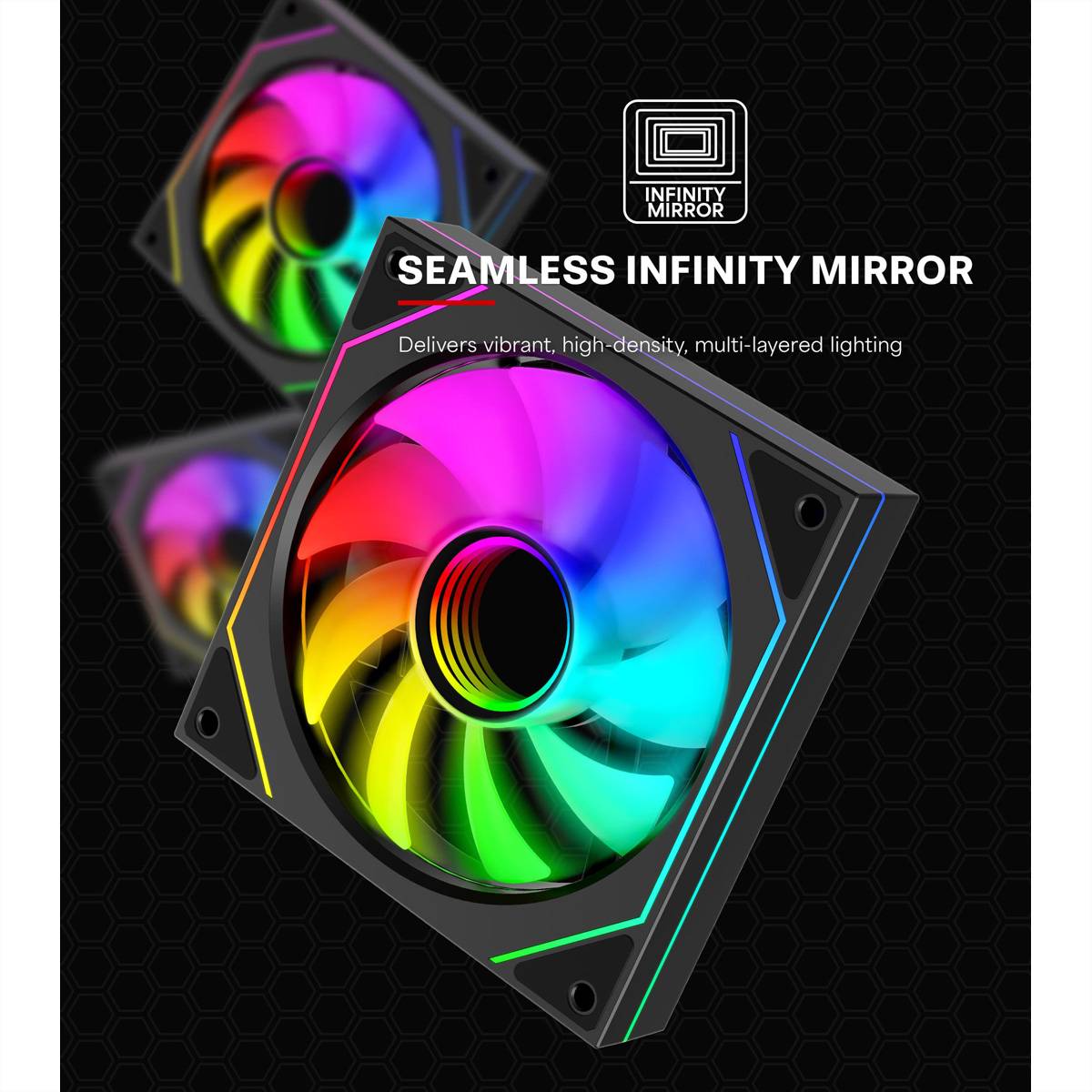 Xilence XILENCE XF076 Gehäuselüfter, mit Infinit PC vetrák s krytom čierna (š x v x h) 120 x 25 x 120 mm-3