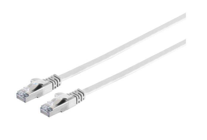 MicroConnect V-FTP6A05W-FLAT RJ45 sieťové káble, prepojovacie káble 5 m biela 1 ks-0