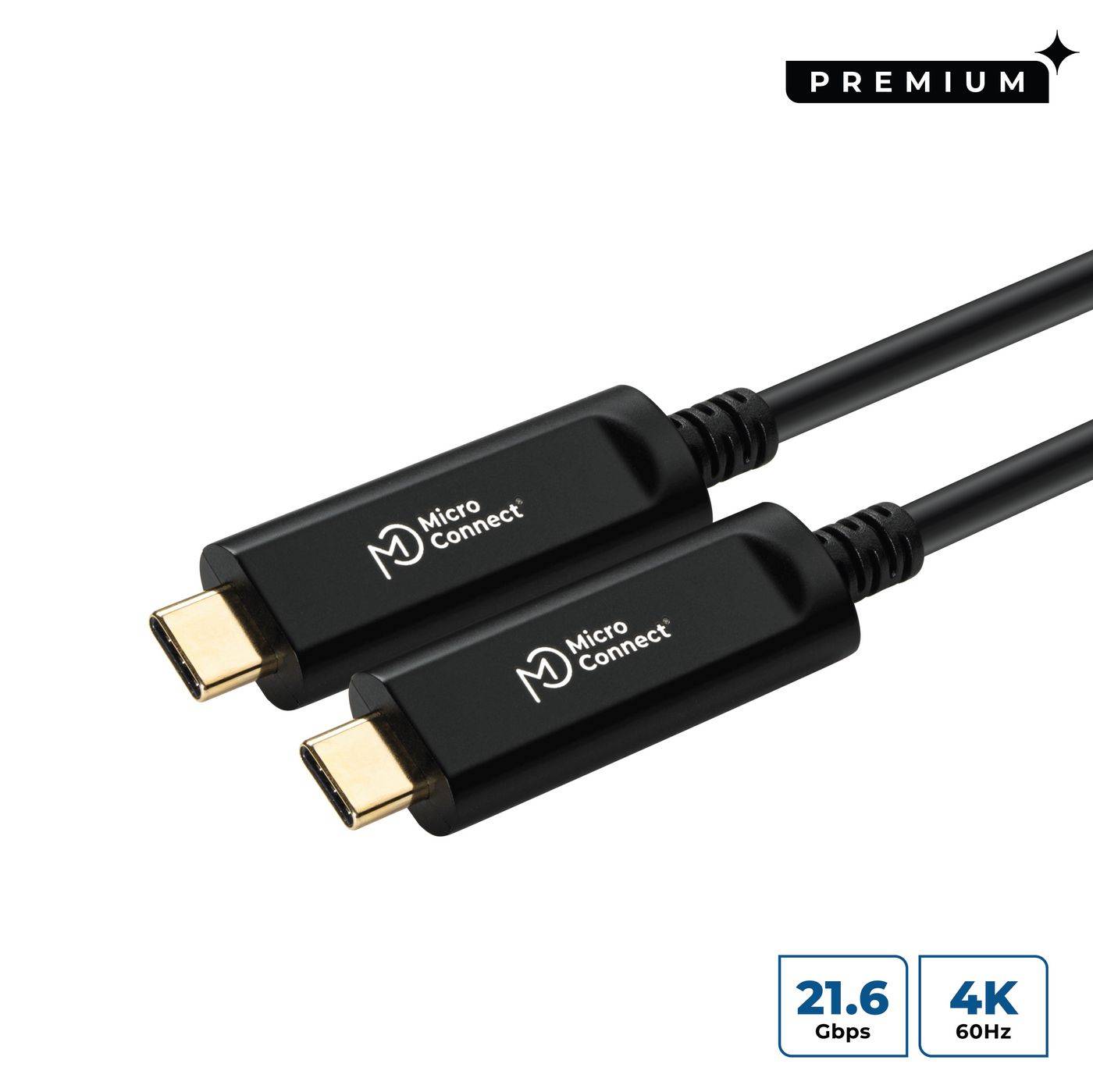 MicroConnect Kábel pre displeje USB-C® 10 m čierna USB3.1CC10OP-0