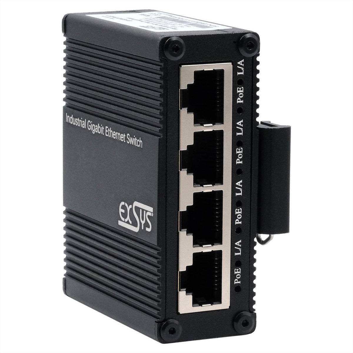 Exsys EX-62021PoE-P  EX-62021PoE-P 5-Port Industrial Gi Netwerk switch